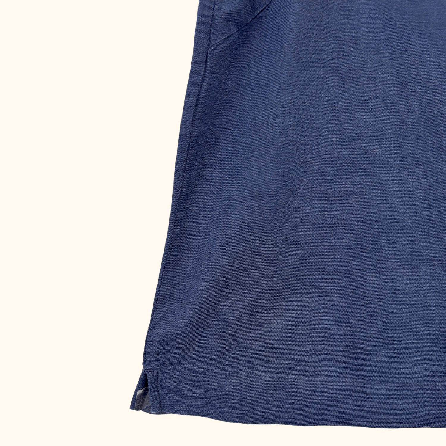 Uniqlo Navy Cotton Linen Blend Vest Top - Size Large
