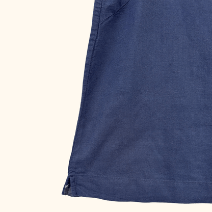 Uniqlo Navy Cotton Linen Blend Vest Top - Size Large