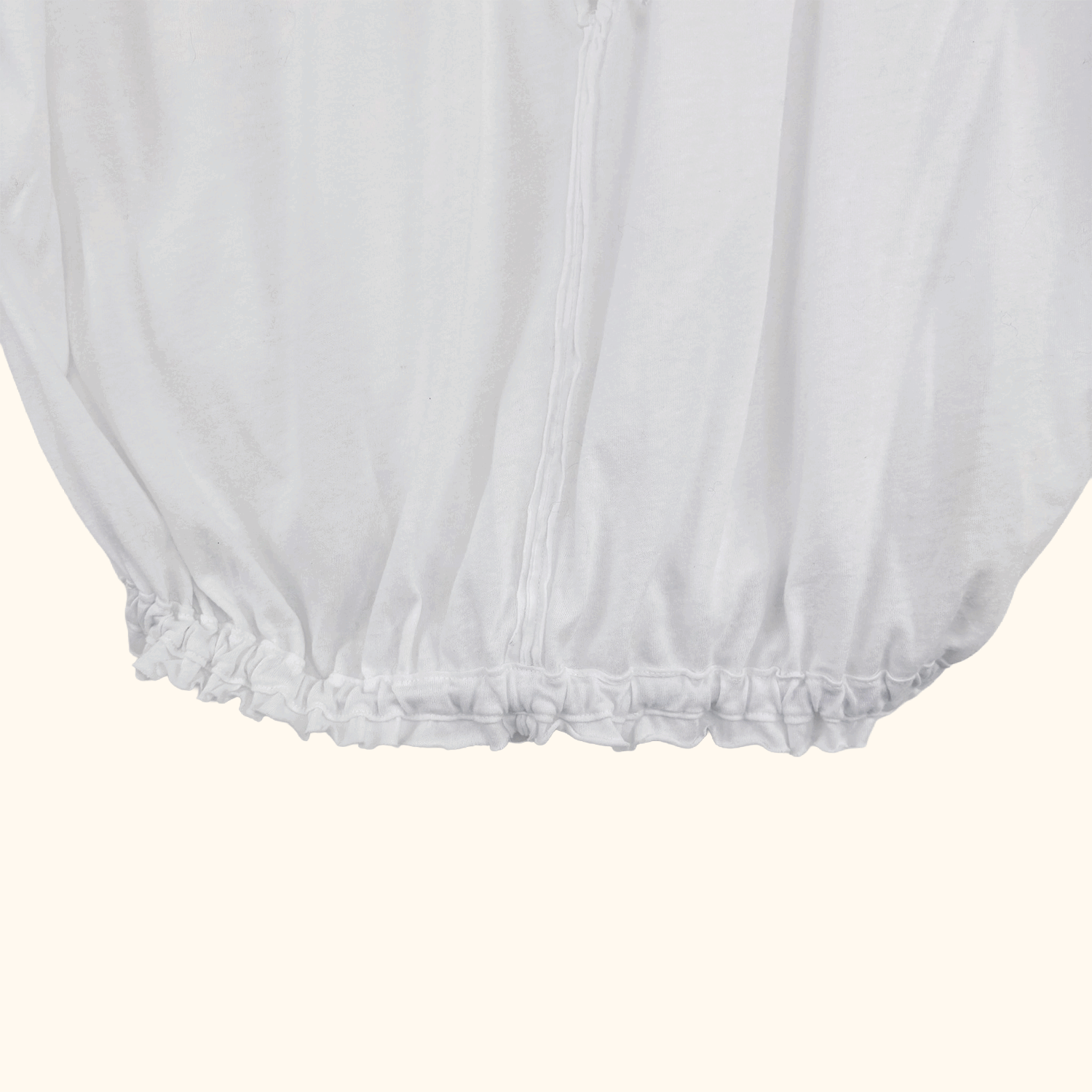 We The Free White Gathered Top - Size XS