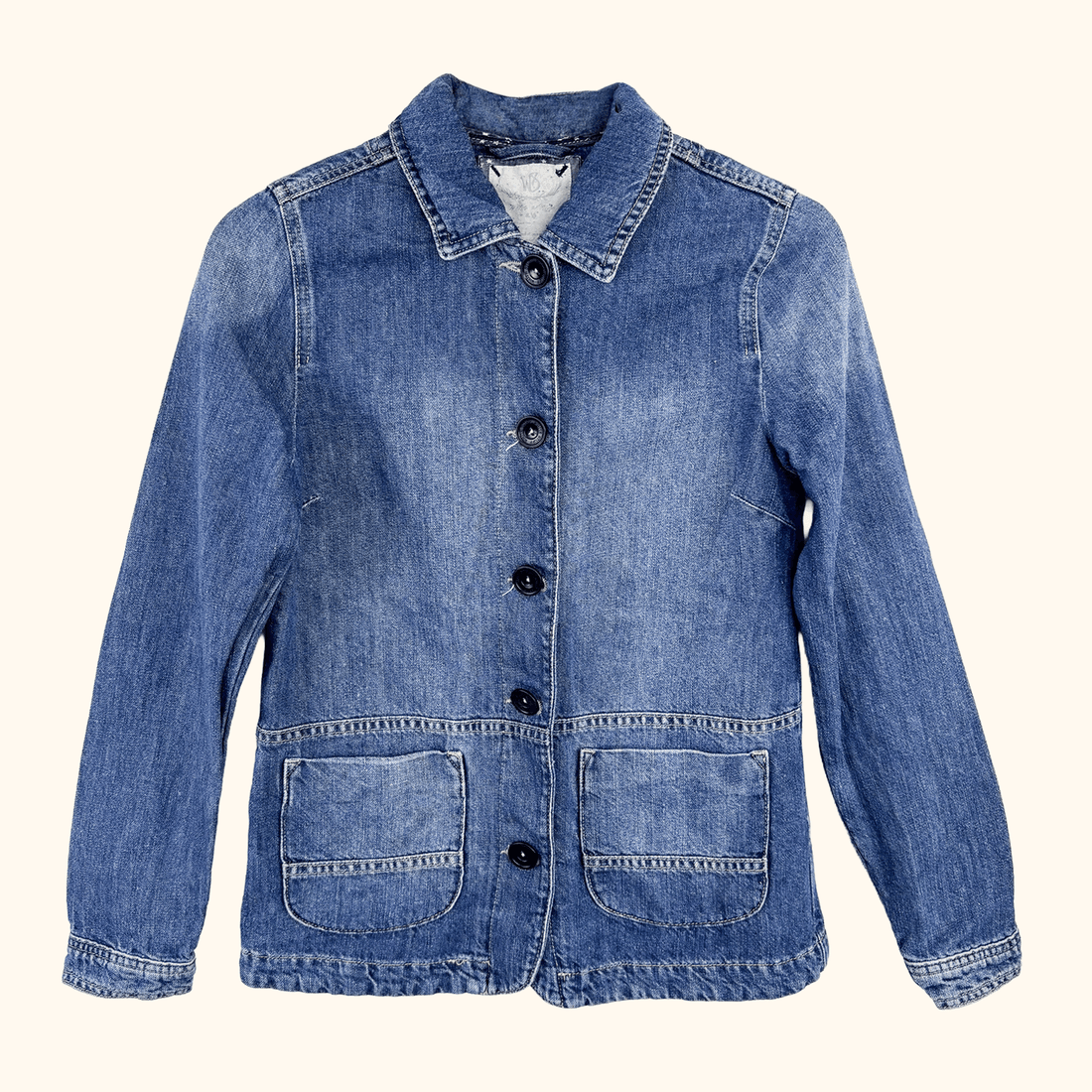 White Stuff Cotton Linen Cargo Jacket - Size 6