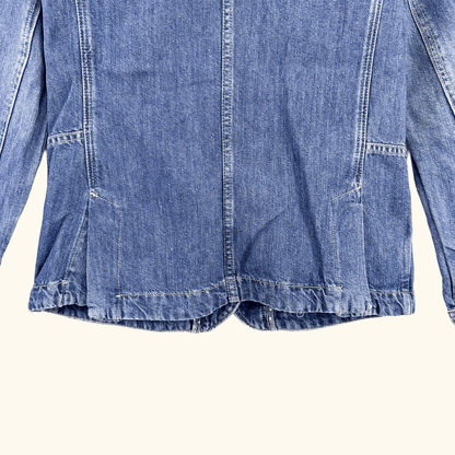White Stuff Cotton Linen Cargo Jacket - Size 6