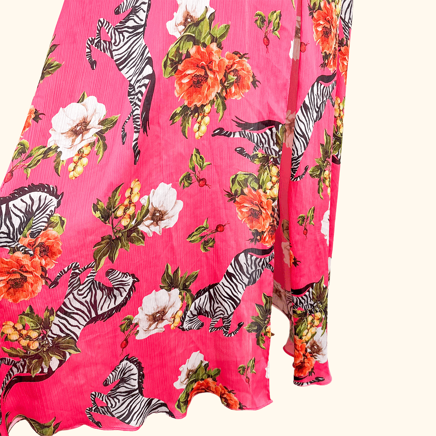 River Island Pink Zebra Maxi Summer Dress - Size 18