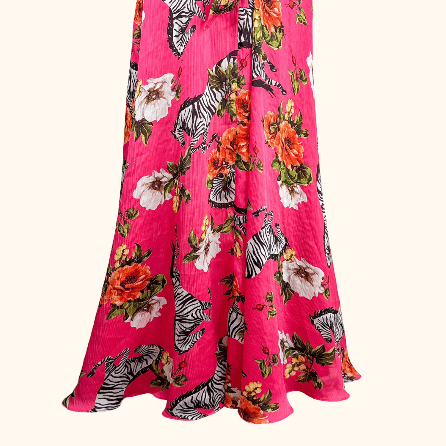 River Island Pink Zebra Maxi Summer Dress - Size 18