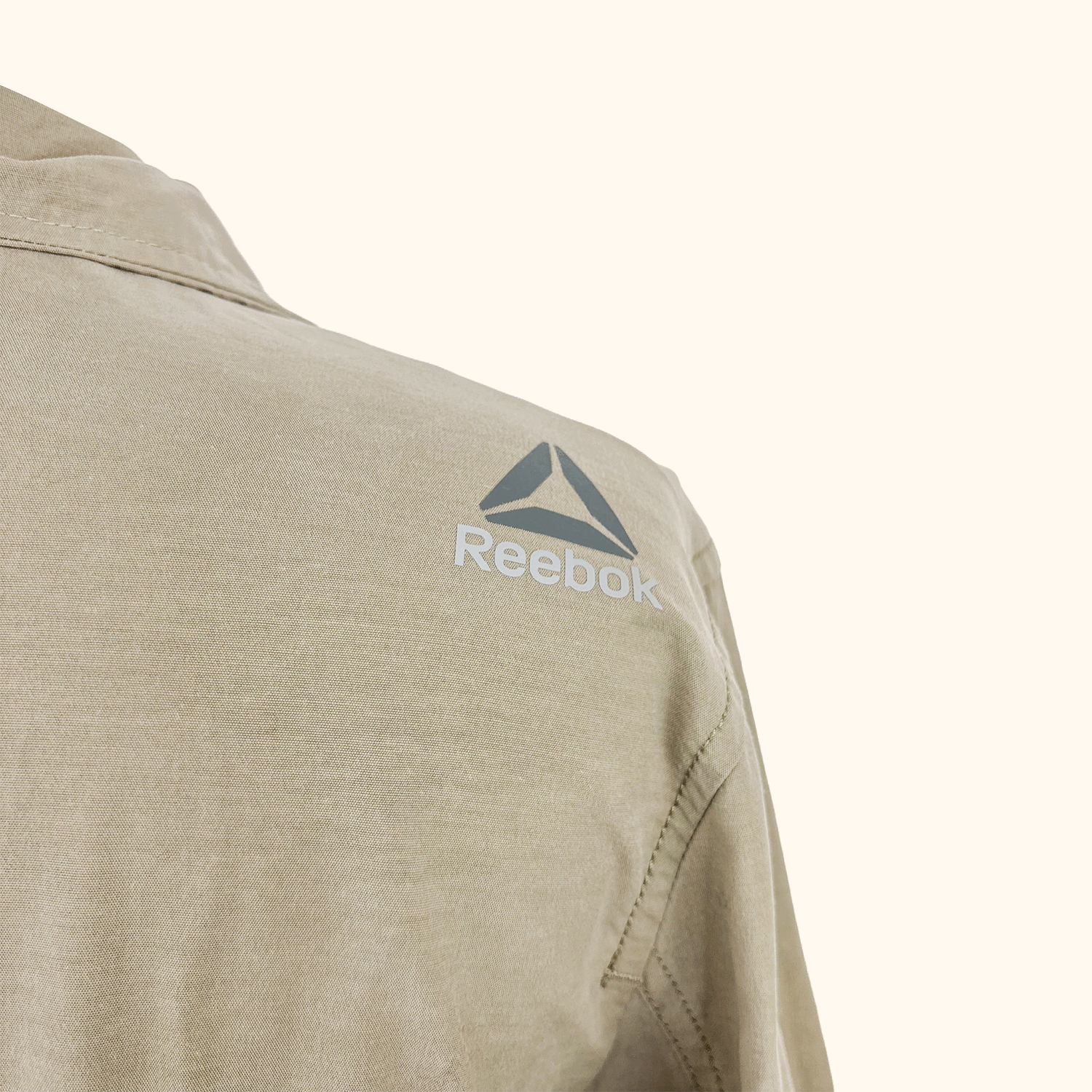 Reebok Noble Fight Fishtail Khaki Parka Jacket - Size Small