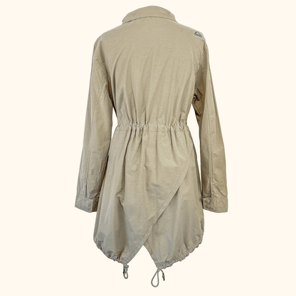 Reebok Noble Fight Fishtail Khaki Parka Jacket - Size Small