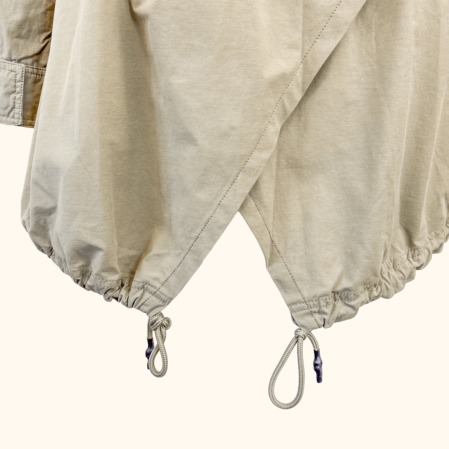 Reebok Noble Fight Fishtail Khaki Parka Jacket - Size Small