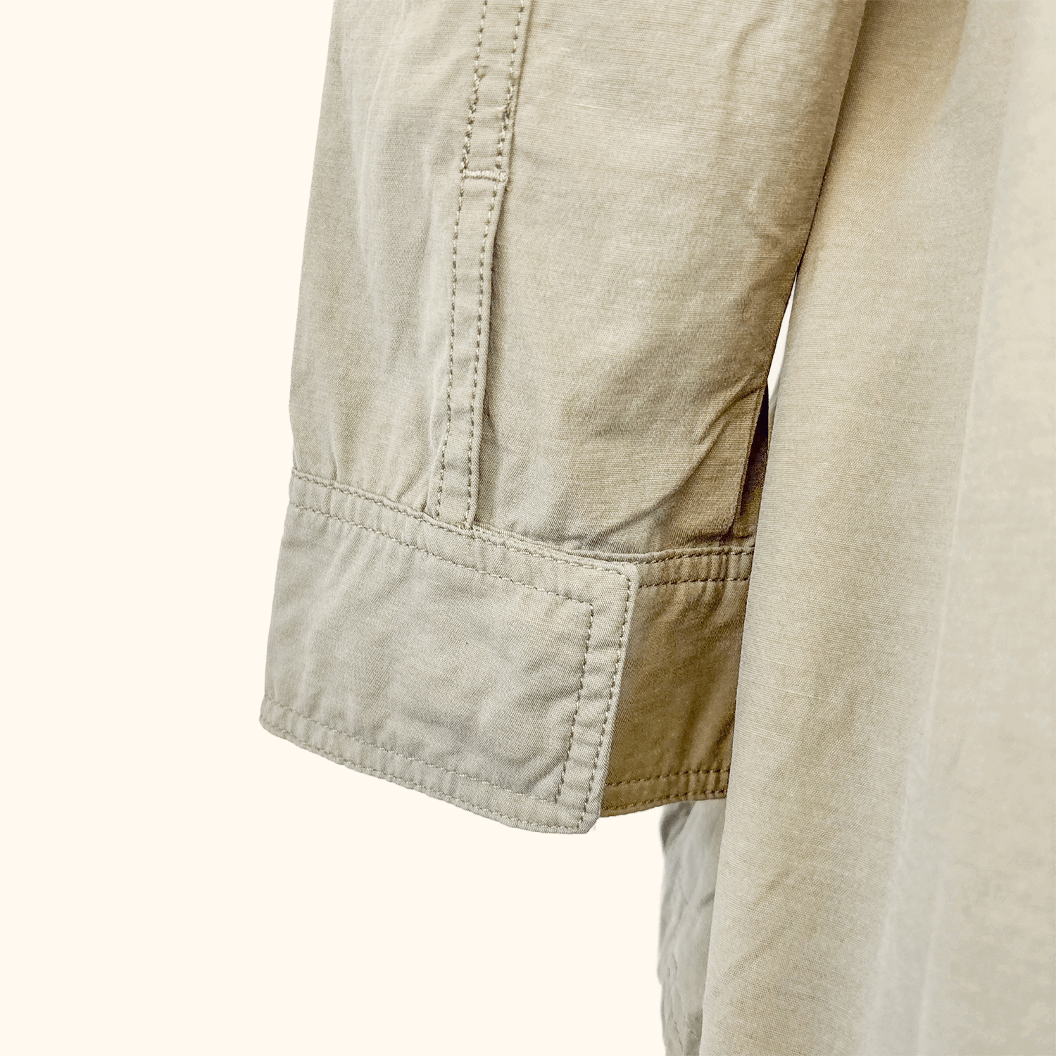 Reebok Noble Fight Fishtail Khaki Parka Jacket - Size Small