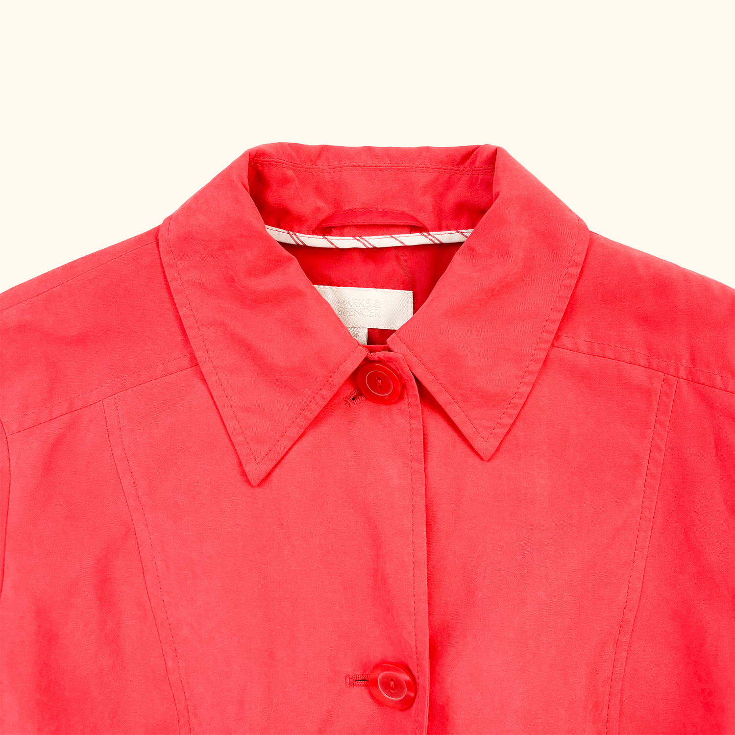 M&amp;S Red Soft Touch Smart Jacket - Size 10