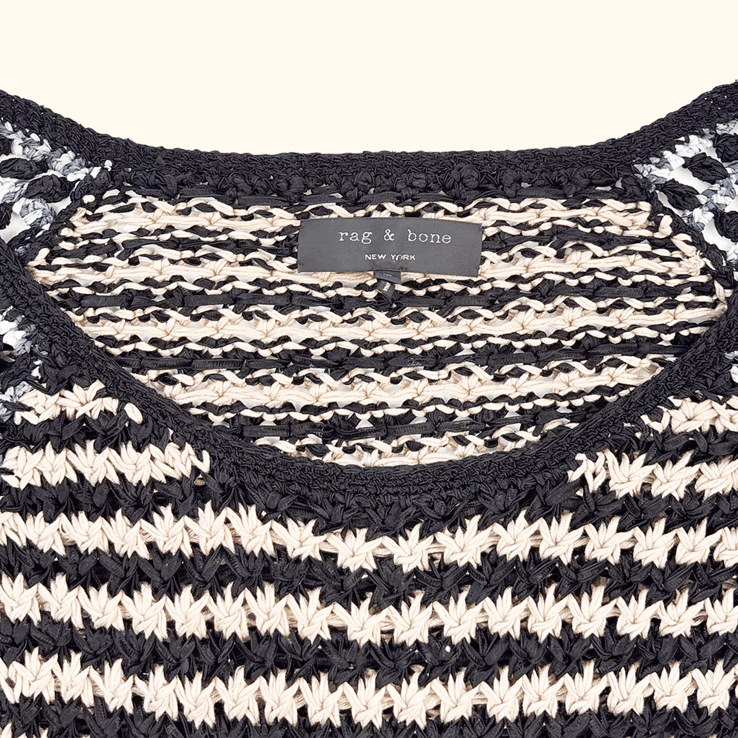 Rag &amp; Bone Open Weave Slouch Jumper - Size Medium