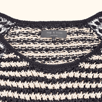 Rag &amp; Bone Open Weave Slouch Jumper - Size Medium
