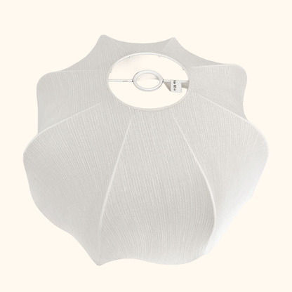 White Linen Blend Cloud Ceiling Lampshade