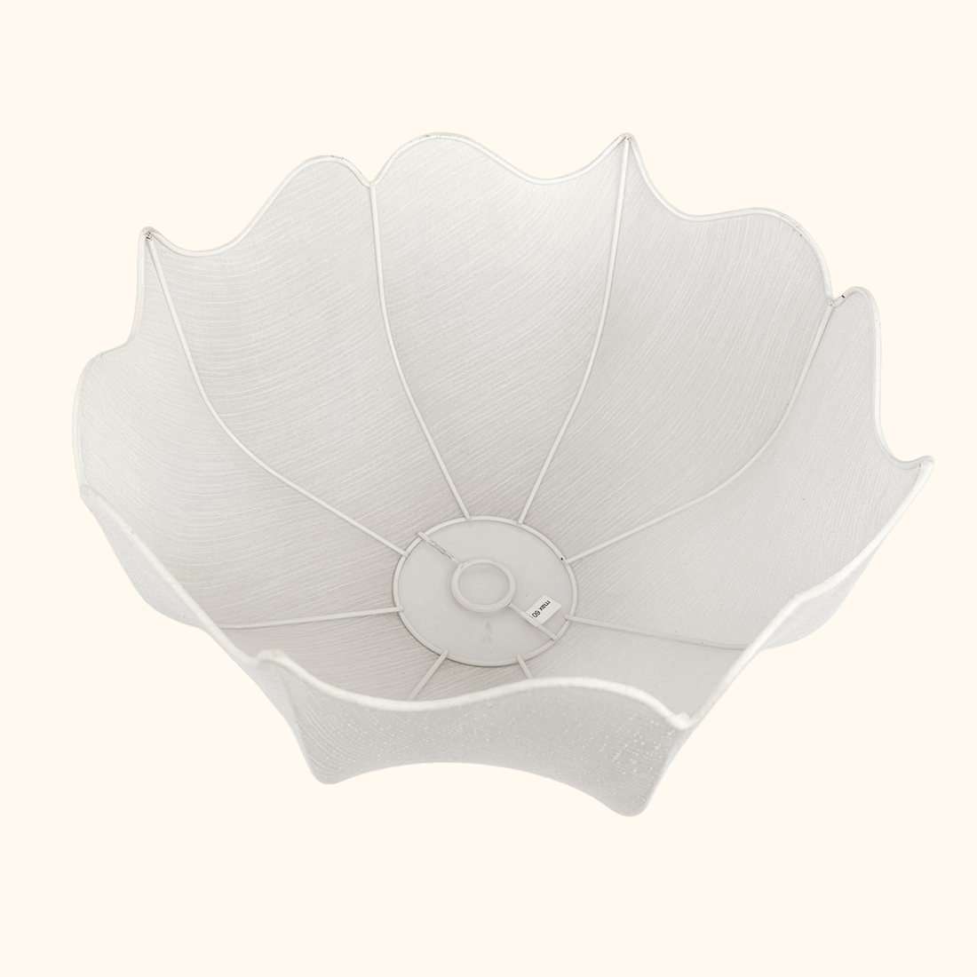 White Linen Blend Cloud Ceiling Lampshade