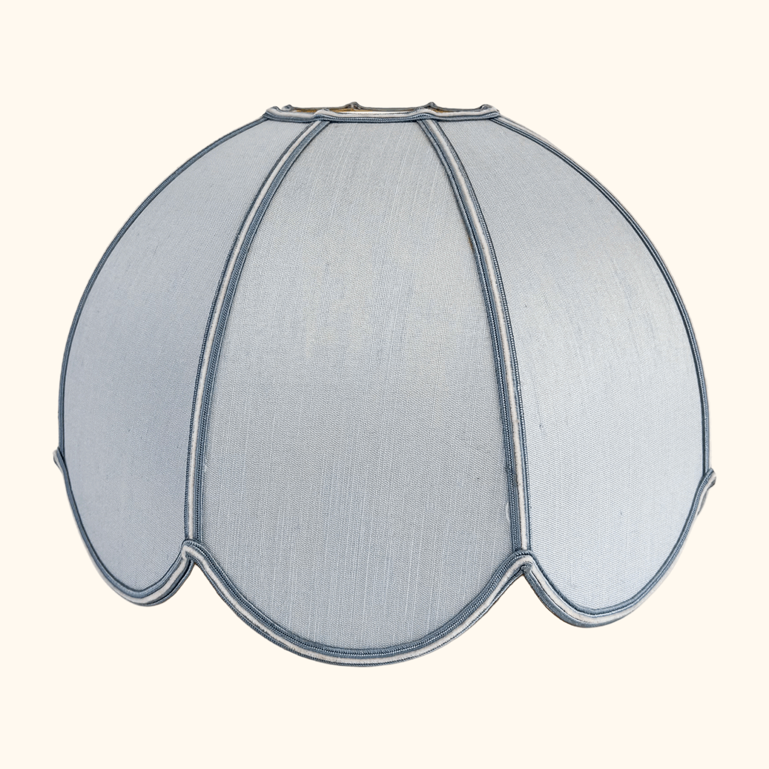 Pale Blue Scallop Dome Ceiling Pendant