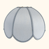 Pale Blue Scallop Dome Ceiling Pendant