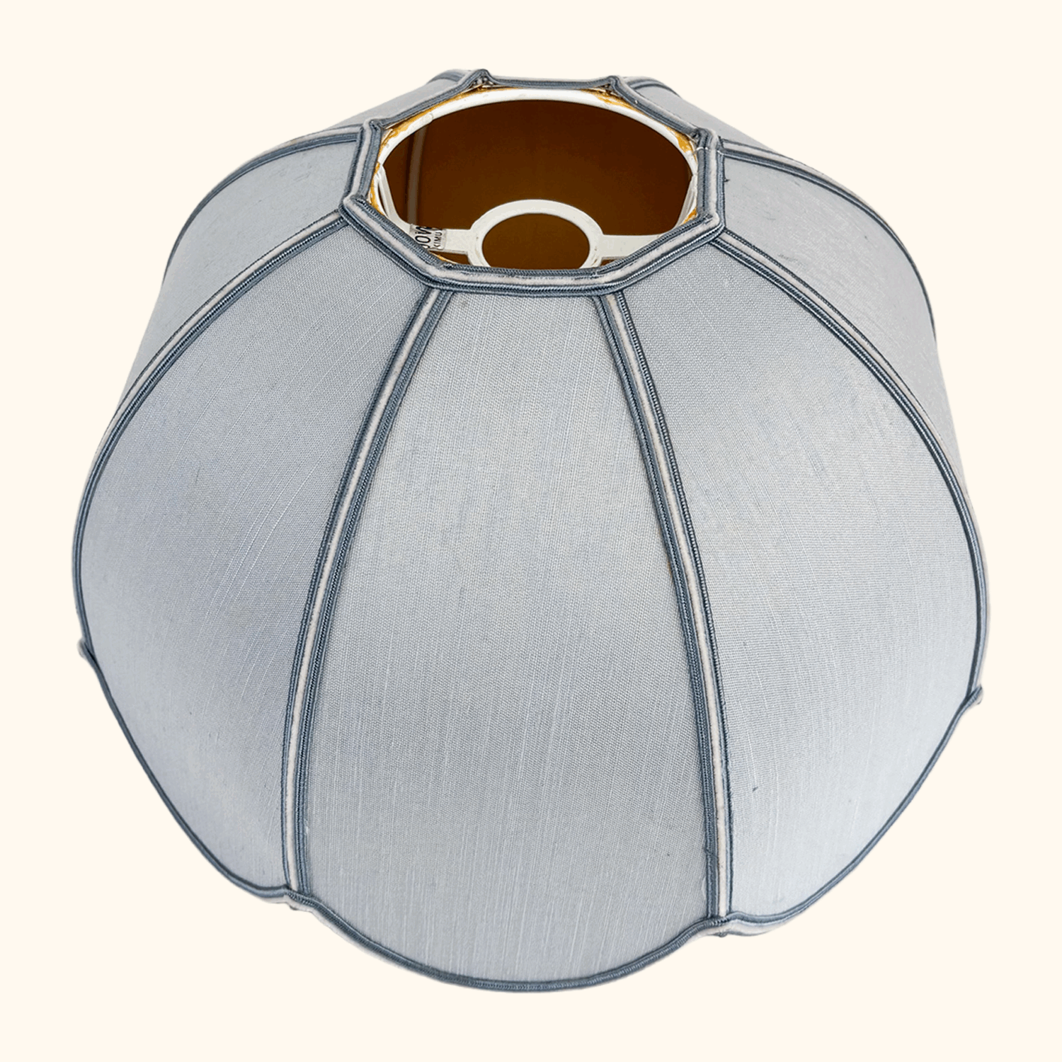 Pale Blue Scallop Dome Ceiling Pendant