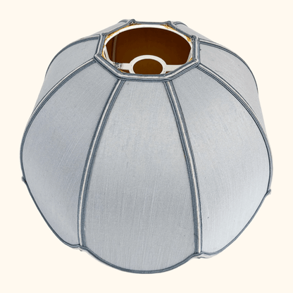 Pale Blue Scallop Dome Ceiling Pendant