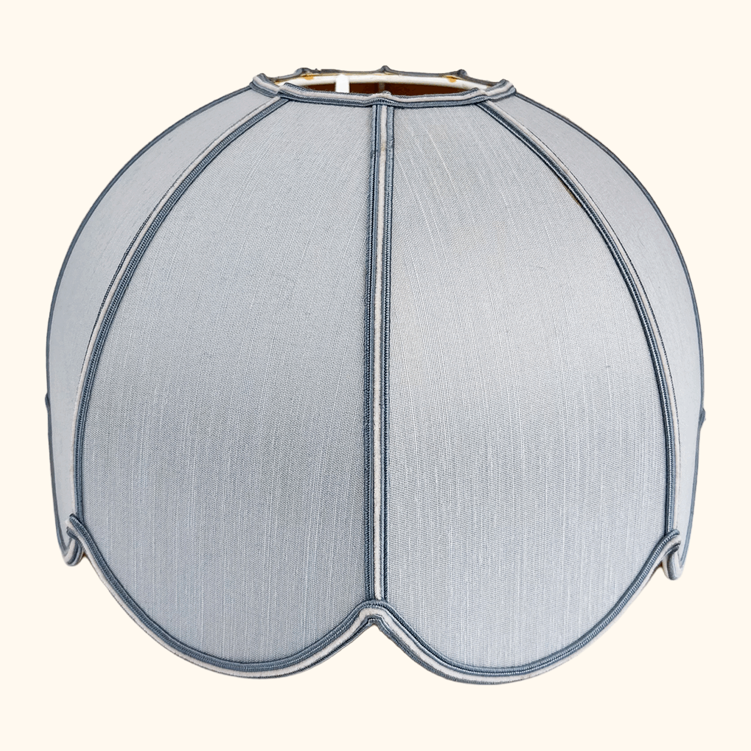 Pale Blue Scallop Dome Ceiling Pendant