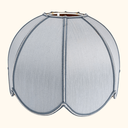 Pale Blue Scallop Dome Ceiling Pendant