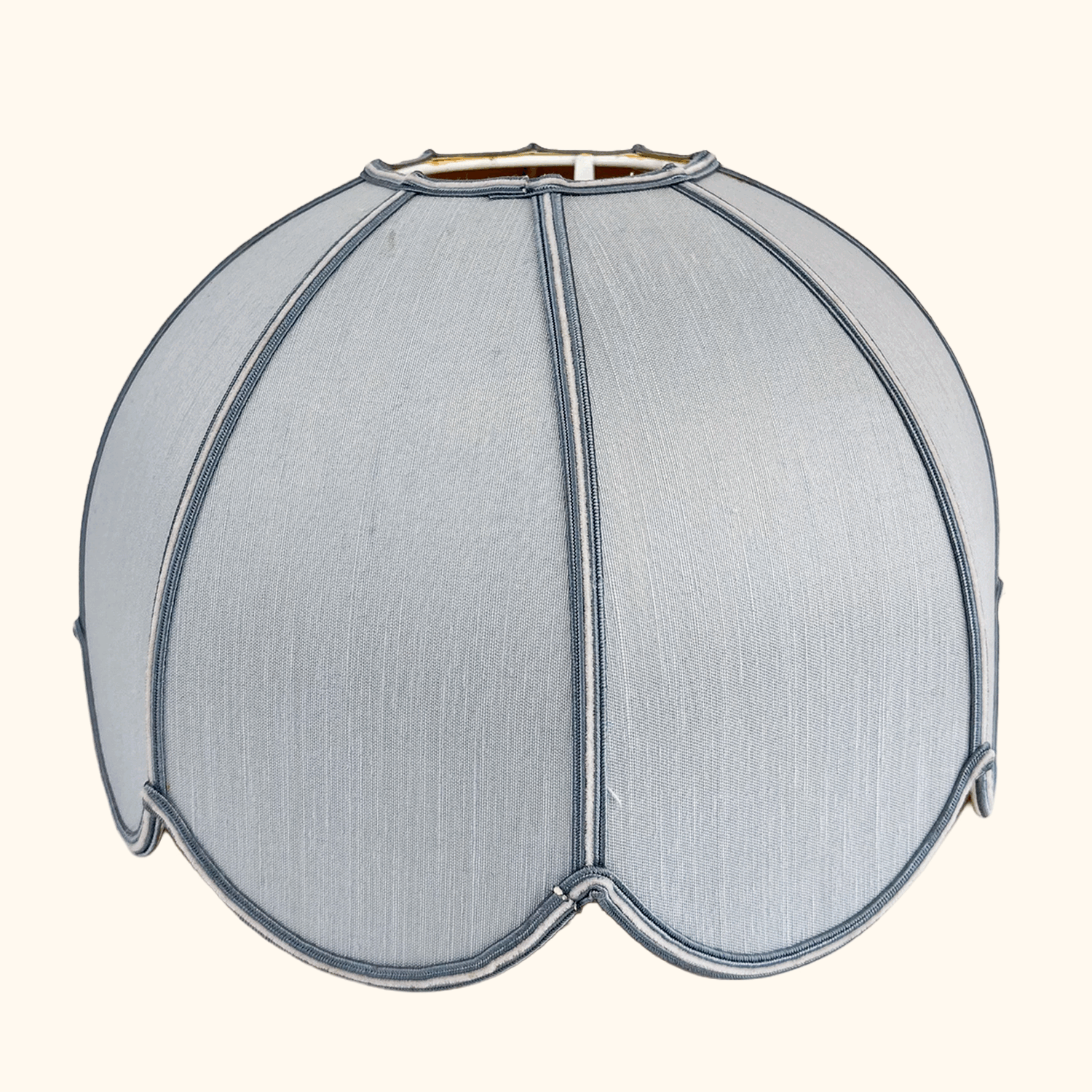Pale Blue Scallop Dome Ceiling Pendant