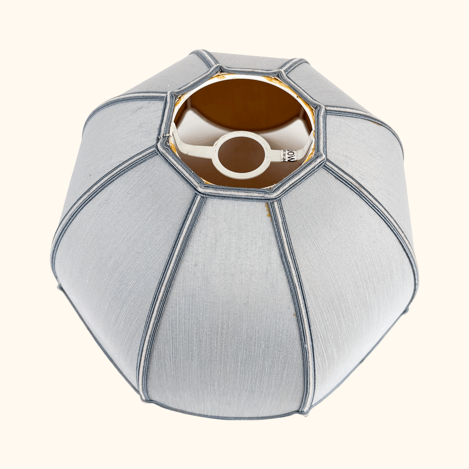 Pale Blue Scallop Dome Ceiling Pendant