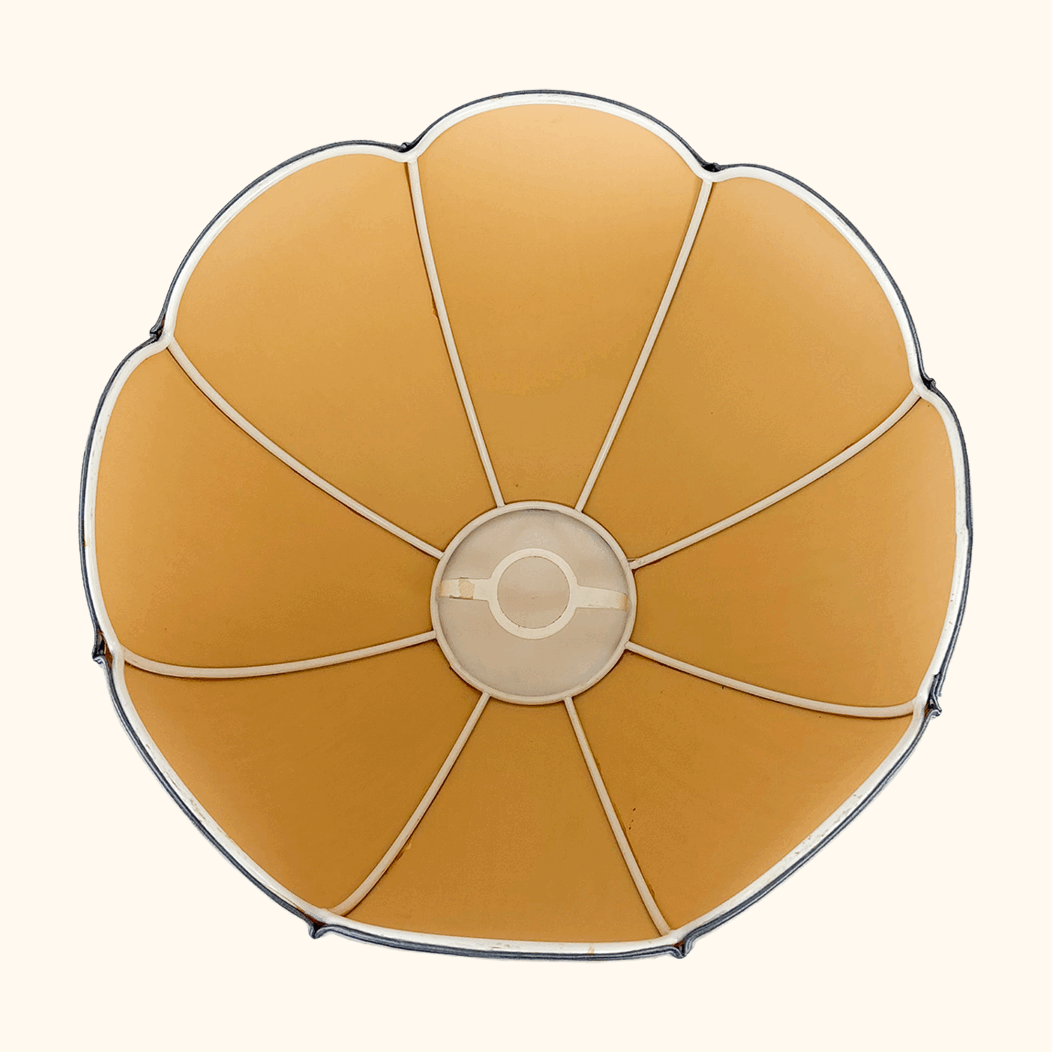 Pale Blue Scallop Dome Ceiling Pendant