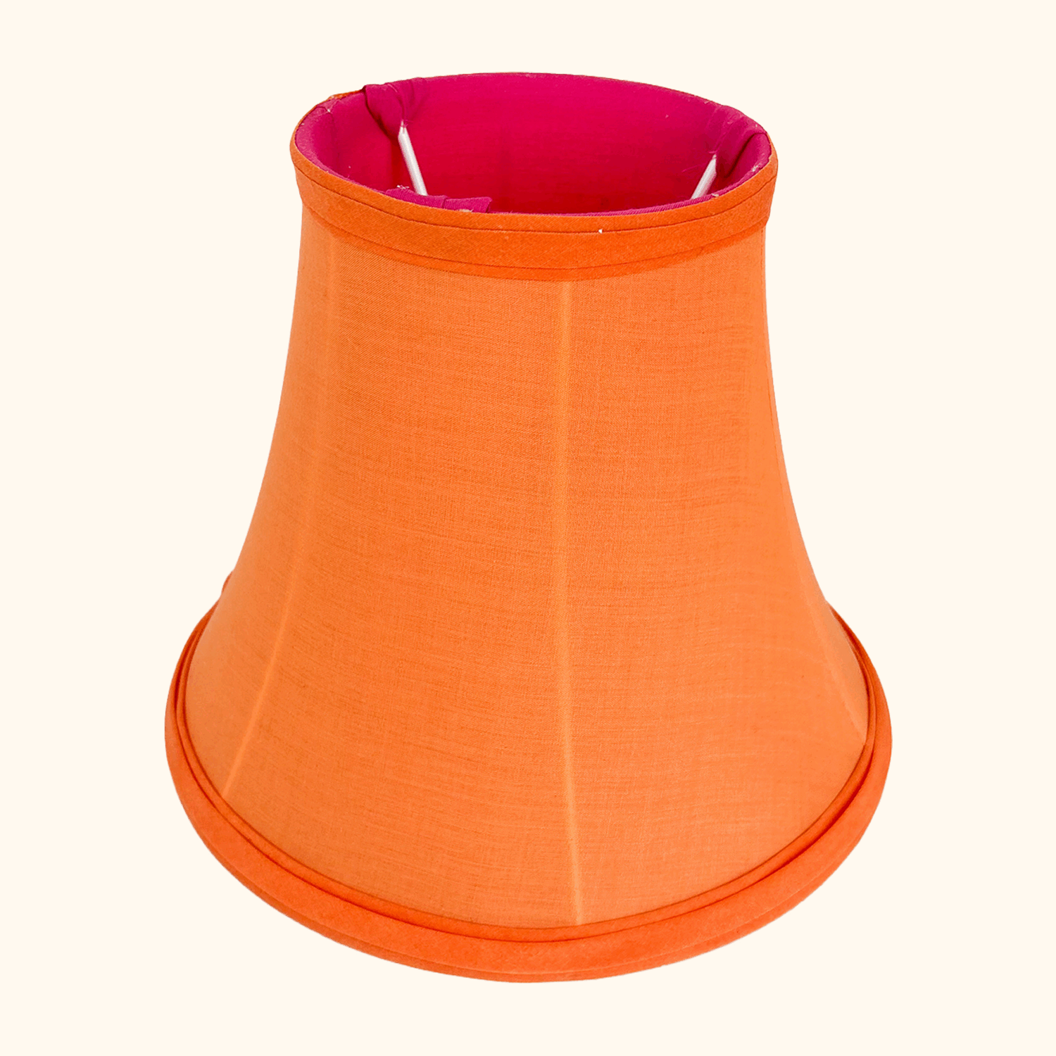 Orange Small Bell Fabric Lampshade