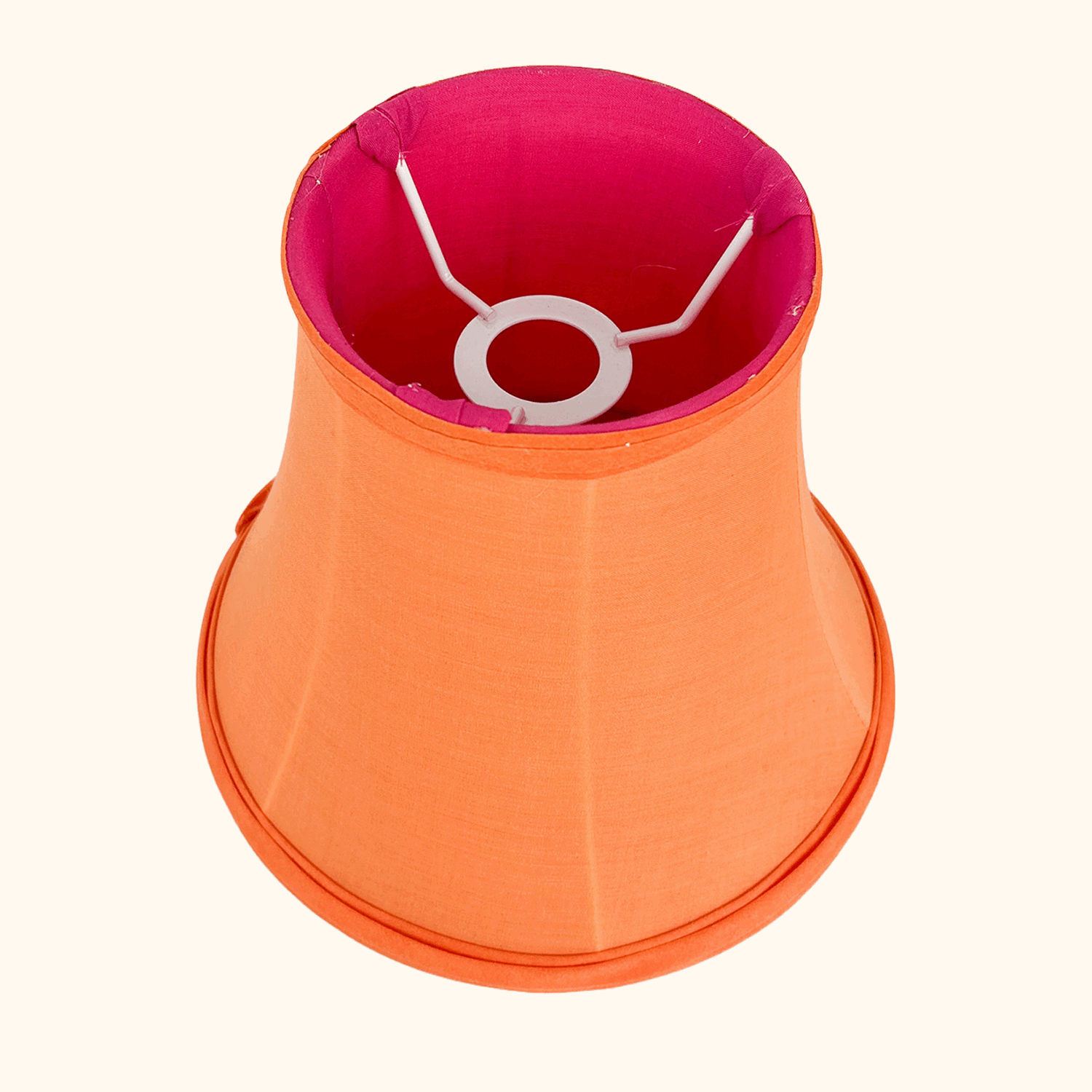 Orange Small Bell Fabric Lampshade