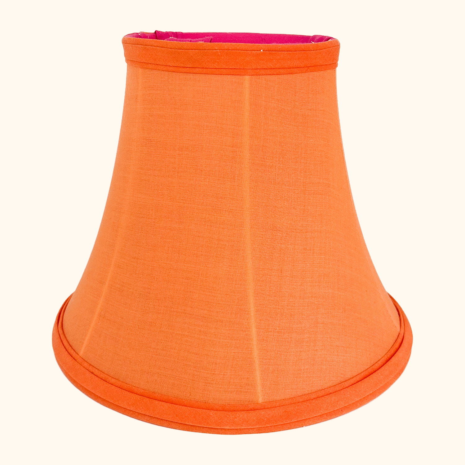 Orange Small Bell Fabric Lampshade