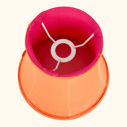 Orange Small Bell Fabric Lampshade