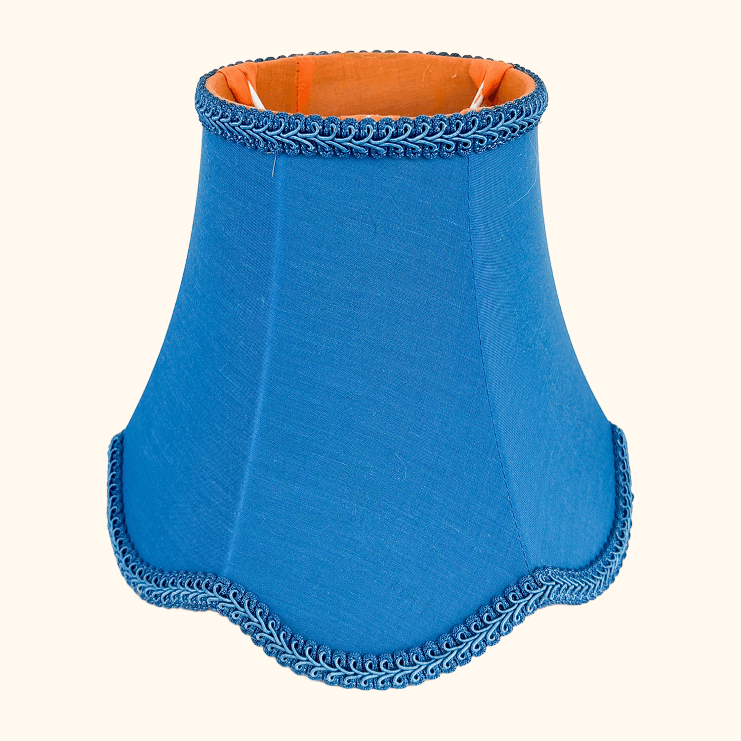 Navy Blue Small Bell Fabric Lampshade