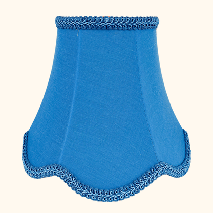 Navy Blue Small Bell Fabric Lampshade
