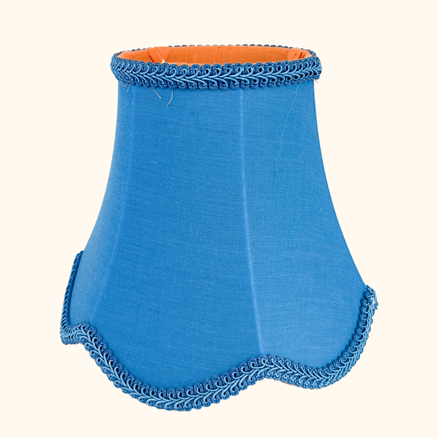 Navy Blue Small Bell Fabric Lampshade