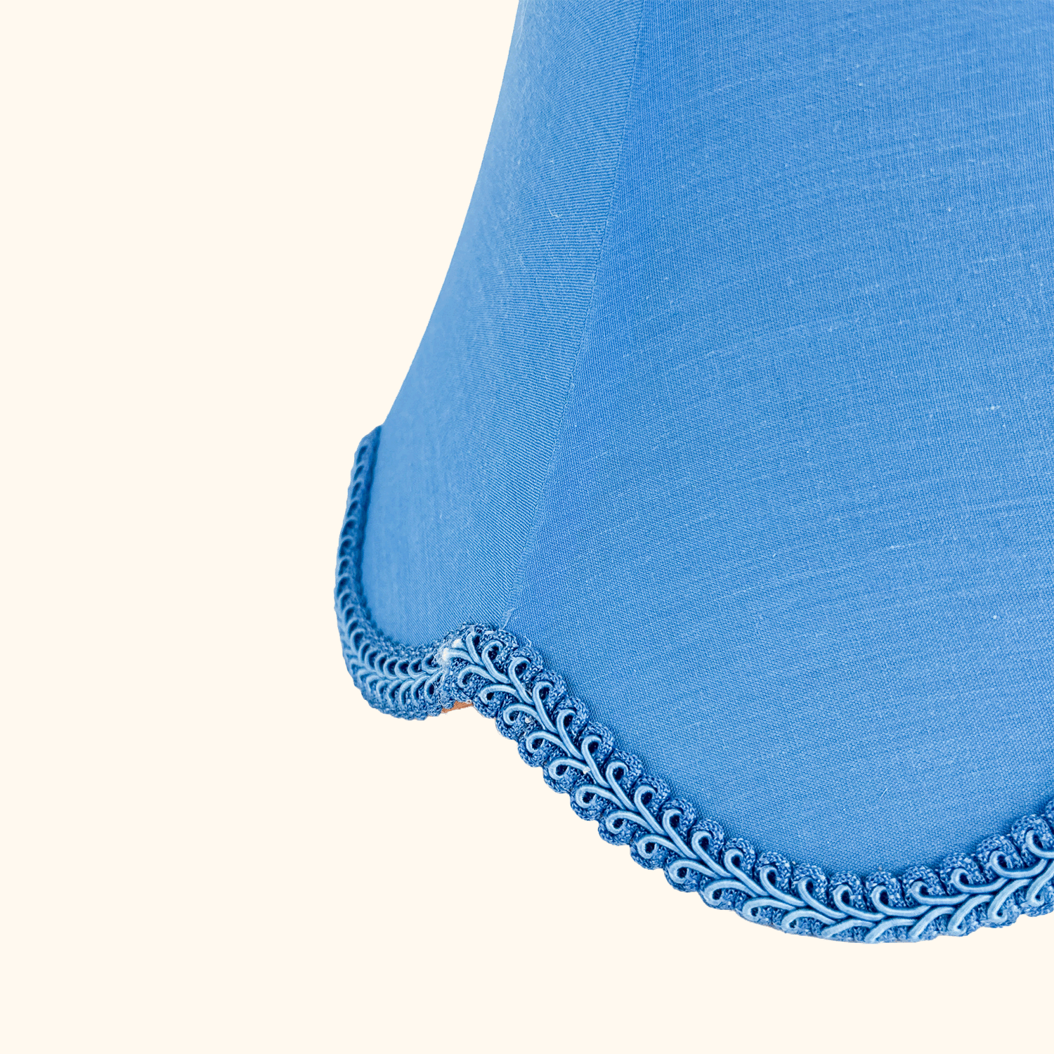 Navy Blue Small Bell Fabric Lampshade