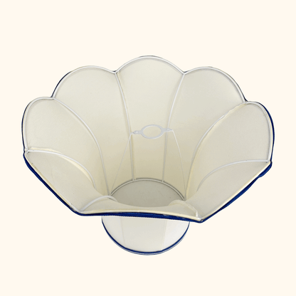 Vintage Cream Satin Large Bell Lampshade