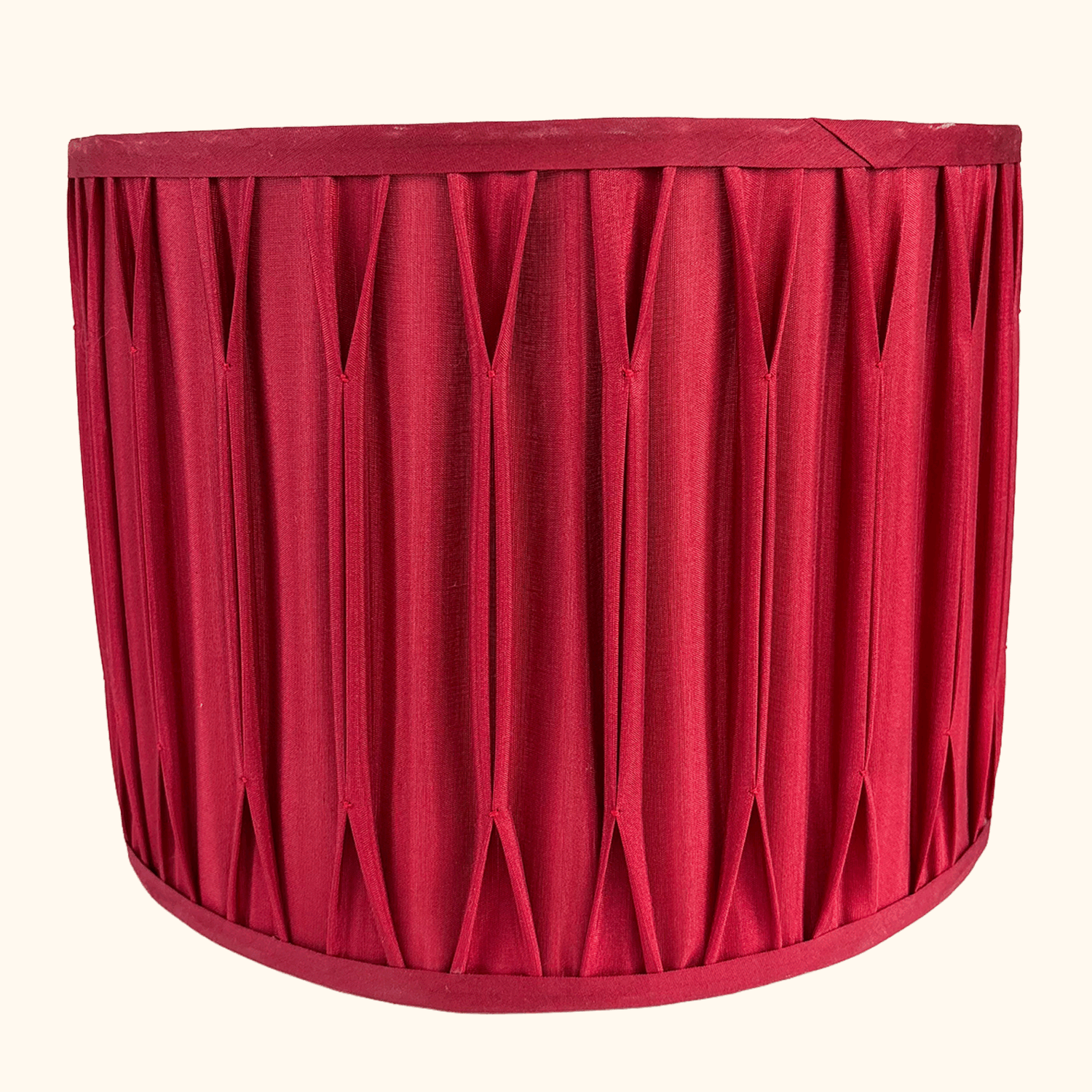 Laura Ashley Berry Red Pleated Drum Lampshade