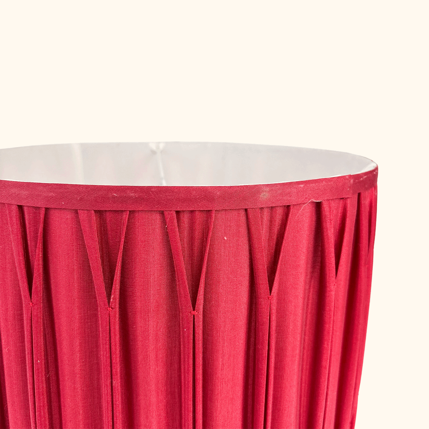 Laura Ashley Berry Red Pleated Drum Lampshade