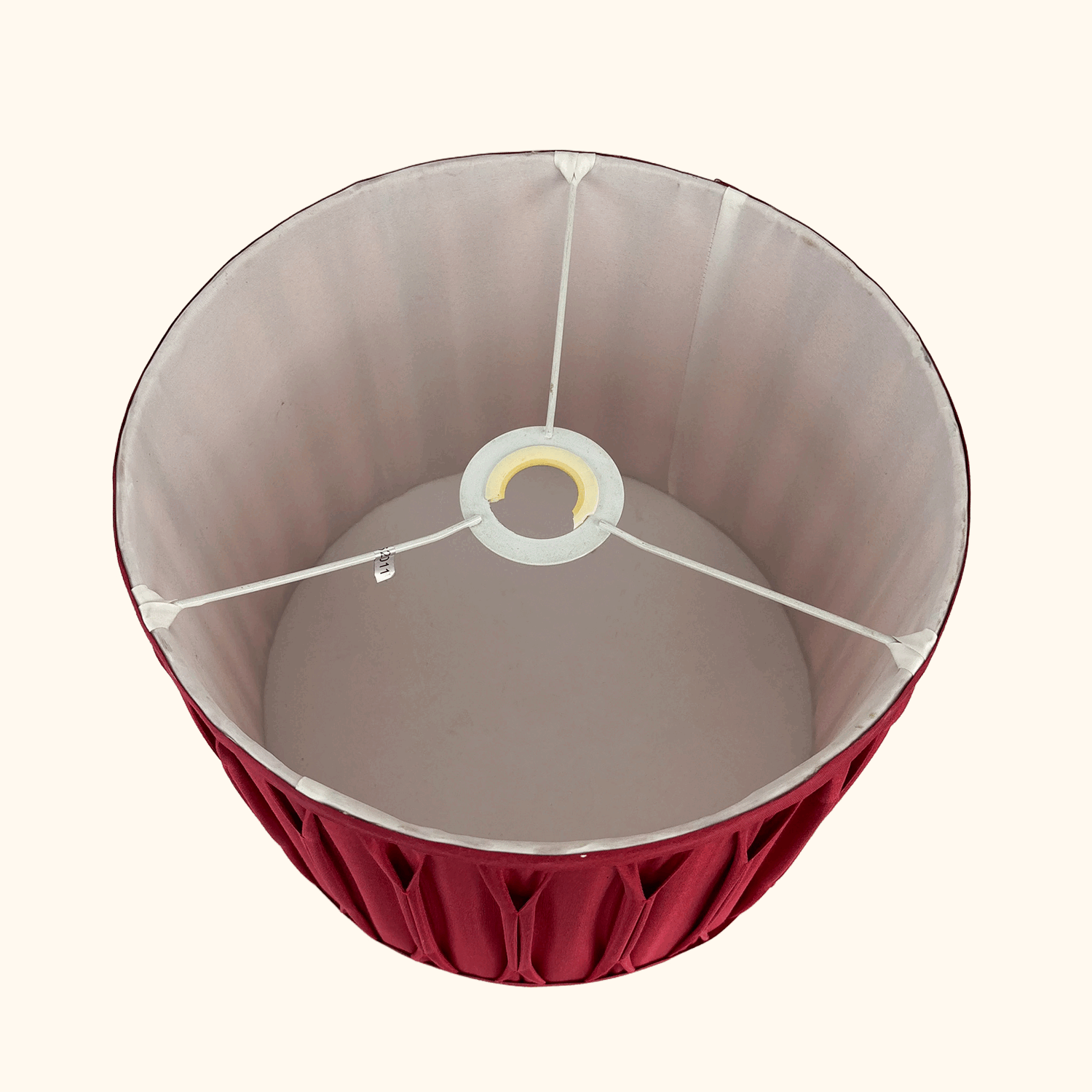 Laura Ashley Berry Red Pleated Drum Lampshade