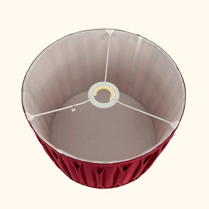 Laura Ashley Berry Red Pleated Drum Lampshade