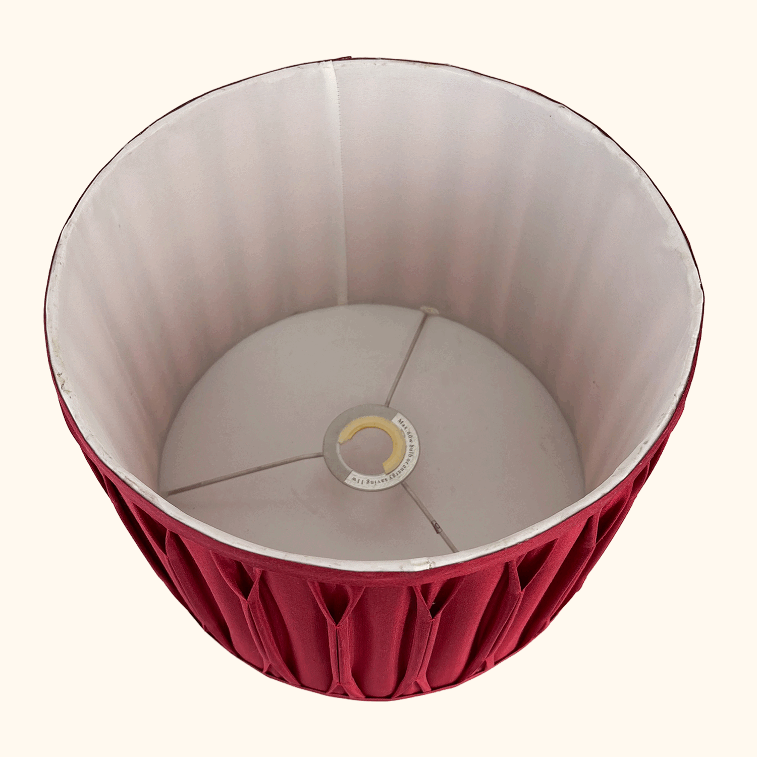 Laura Ashley Berry Red Pleated Drum Lampshade