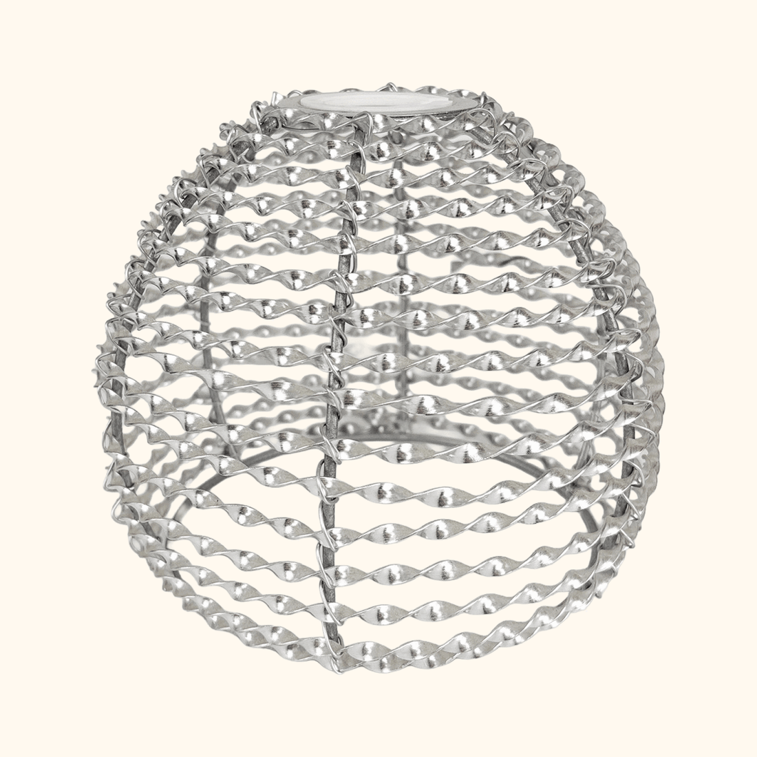 Laura Ashley Silver Metal Twist Lampshade