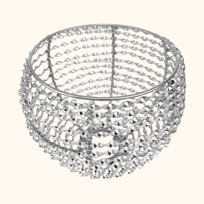 Laura Ashley Silver Metal Twist Lampshade