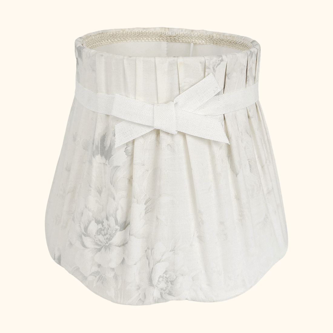 Small Pleated Floral Fabric Lampshade