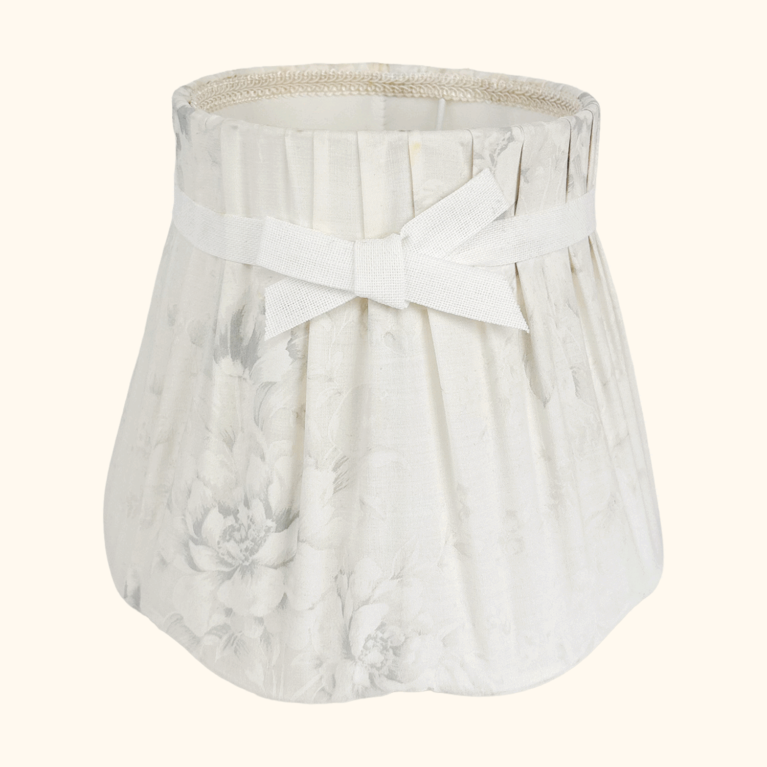Small Pleated Floral Fabric Lampshade