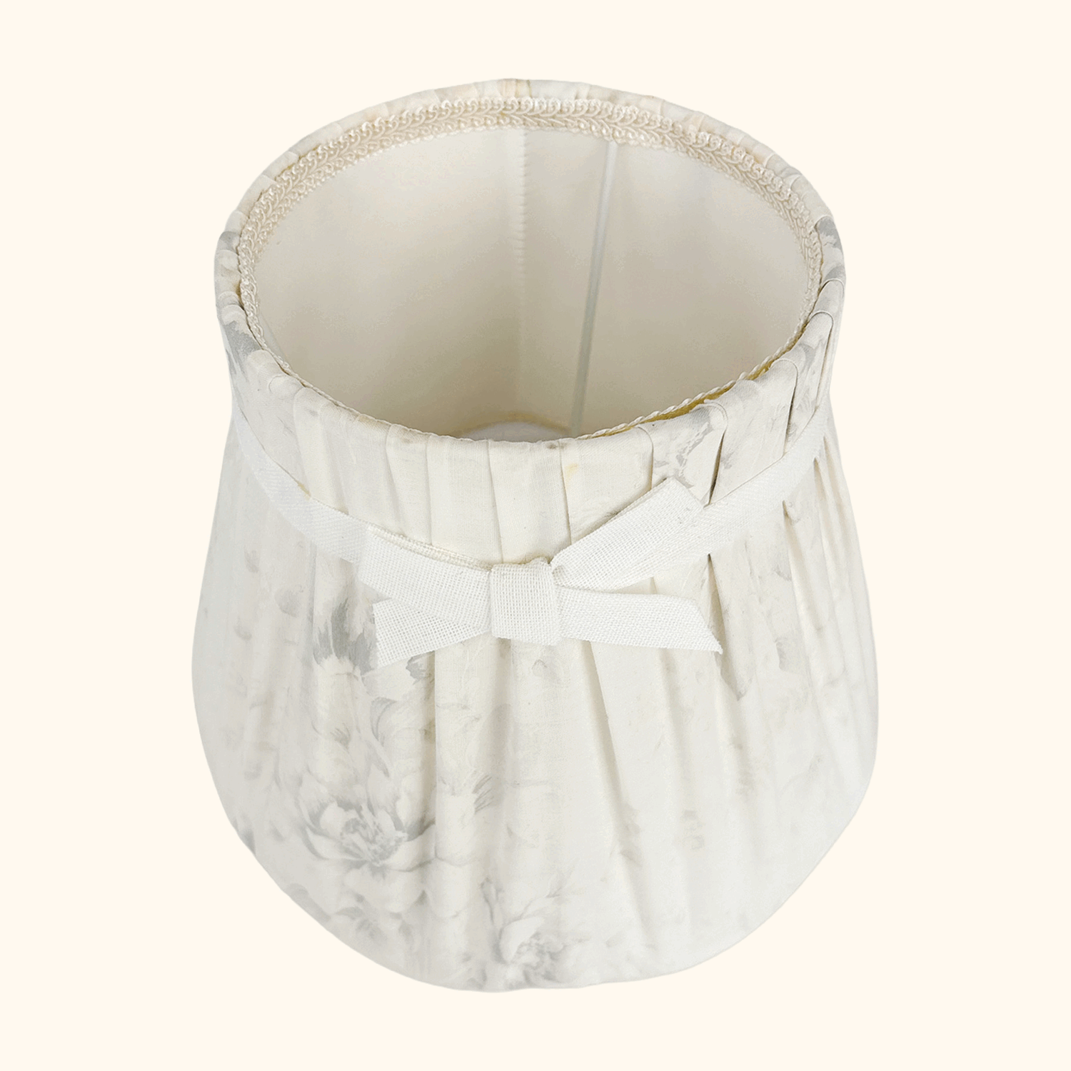 Small Pleated Floral Fabric Lampshade