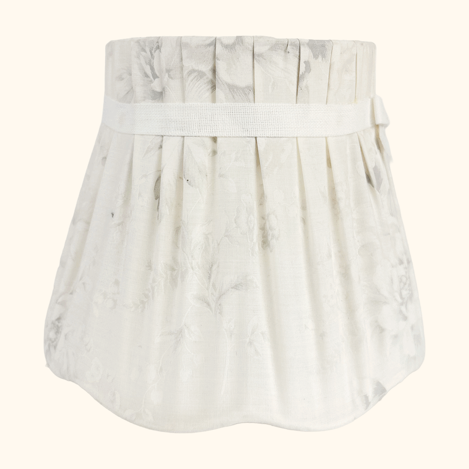 Small Pleated Floral Fabric Lampshade