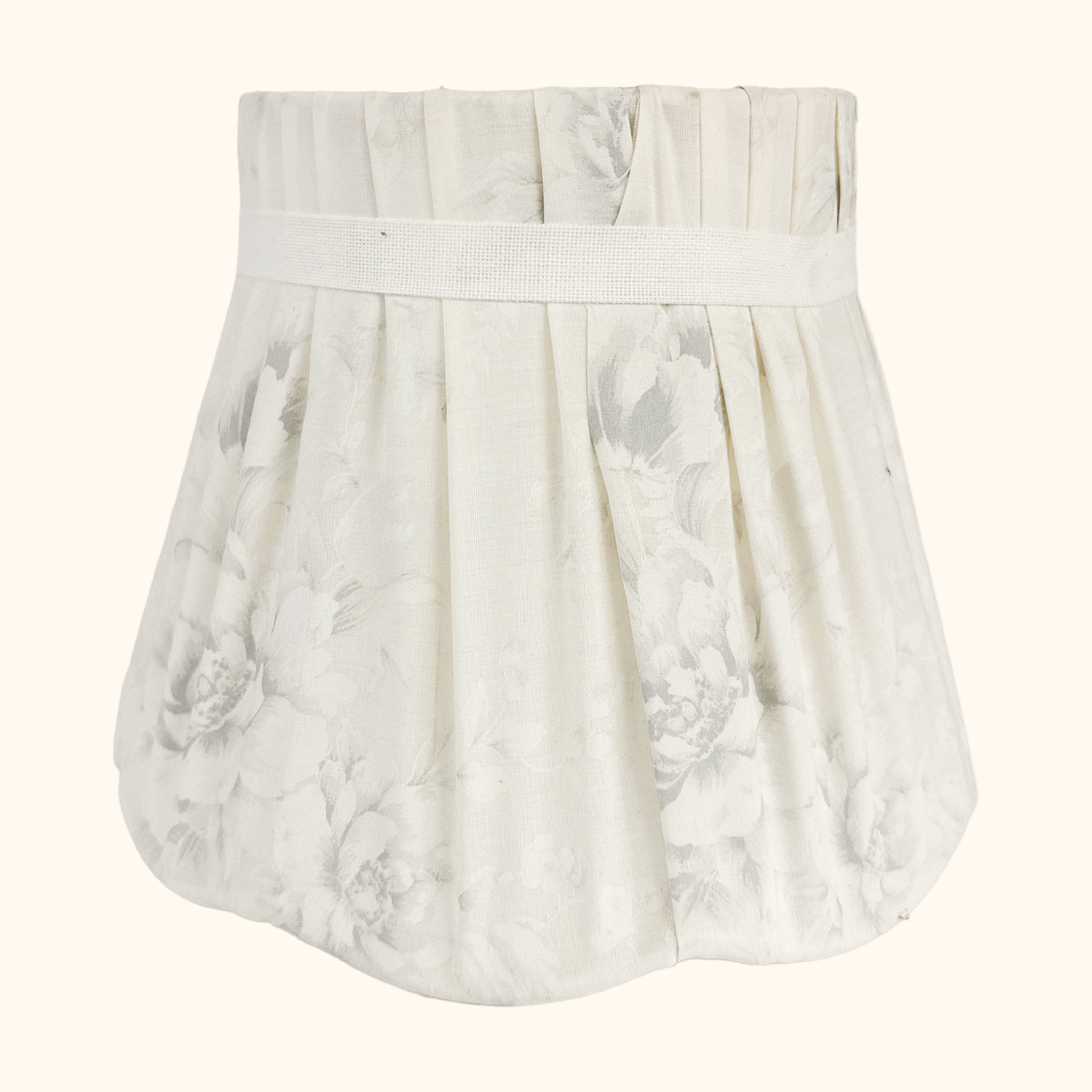 Small Pleated Floral Fabric Lampshade