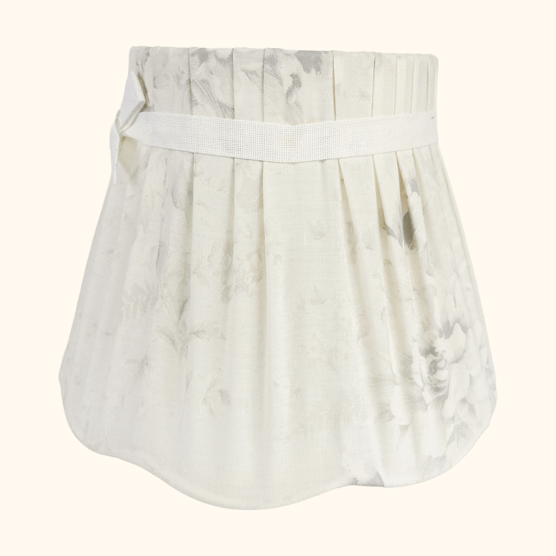 Small Pleated Floral Fabric Lampshade