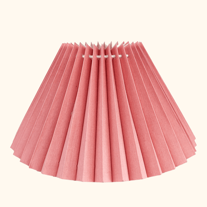 Peach Pink Pleated Cone Lampshade
