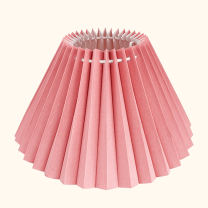 Peach Pink Pleated Cone Lampshade