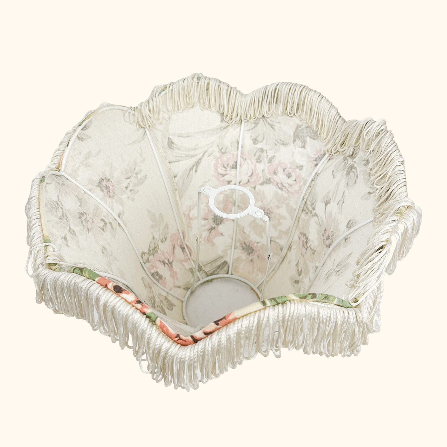Pastel Rose Floral Small Bell Lampshade
